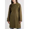 Sam Edelman Mac Single Breasted Coat In Green