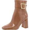 Sam Edelman Corinne Womens Patent Pebbled Ankle Boots In Multi