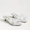 Sam Edelman Corrie Dress Sandal Bright White Satin