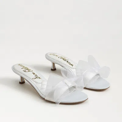 Sam Edelman Corrie Dress Sandal Bright White Satin