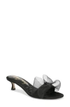 Sam Edelman Corrie Dress Sandal Black Satin In Black