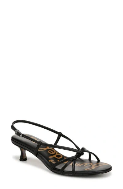 Sam Edelman Cressa Slingback Kitten Heel Sandal In Black