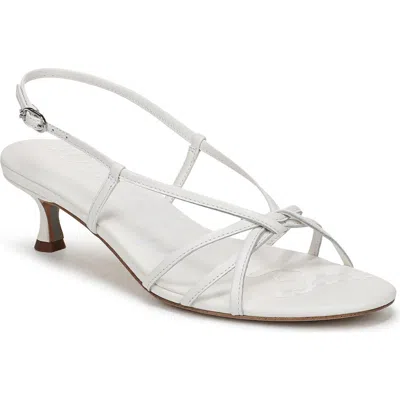 Sam Edelman Cressa Slingback Kitten Heel Sandal In White