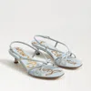 Sam Edelman Cressa Slingback Kitten Heel Sandal In Blue