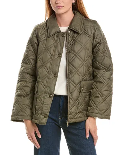 Sam Edelman Crest Snap Jacket In Metallic