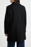 Sam Edelman Crested Button Coat In Black