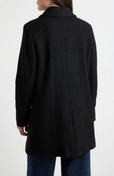 Sam Edelman Crested Button Coat In Black