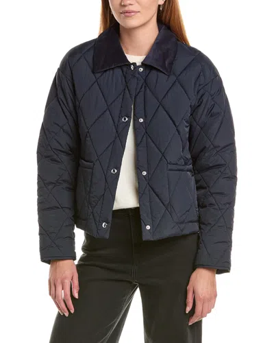 Sam Edelman Cropped Jacket In Blue