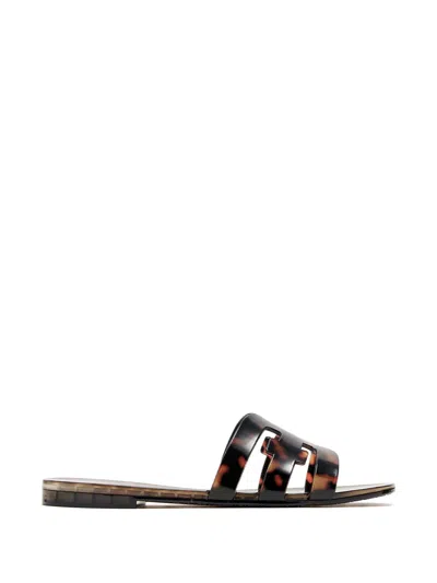 Sam Edelman Cut-out Flat Sandals In Brown