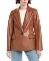 Sam Edelman Cutaway Blazer In Brown