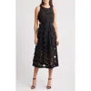 Sam Edelman Cutout Flower Sleeveless Dress In Black