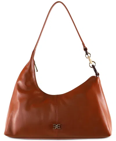 Sam Edelman Dakota Leather Shoulder Bag In Brown