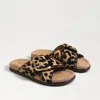 Sam Edelman Darla Buckle Slide Sandal Cyprus Tan Multi Brahma In Brown