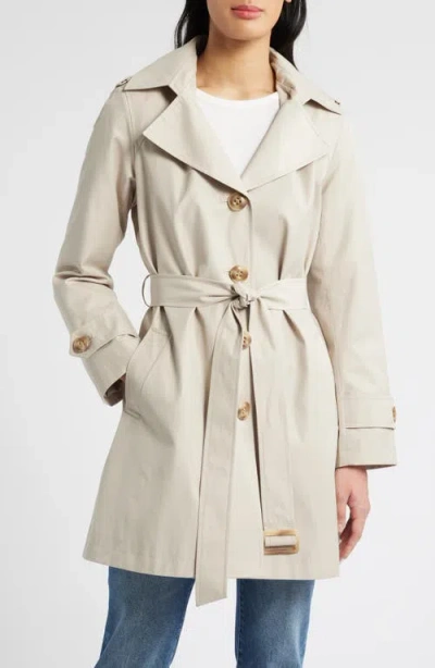 Sam Edelman Db Short Trench Coat In Birch