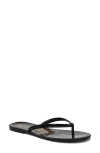 Sam Edelman Dean Jelly Flip Flop Black Jelly In Black