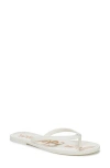 Sam Edelman Dean Jelly Flip Flop White Jelly In Bright White