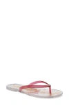 Sam Edelman Dean Jelly Thong Sandals In Clear Pink