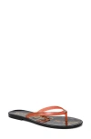 Sam Edelman Dean Jelly Flip Flop Clear Red Jelly In Clear Red