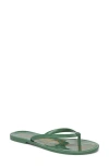 Sam Edelman Dean Jelly Flip Flop Green Garden Jelly In Green Garden
