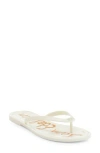 Sam Edelman Dean Flip Flop In White