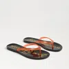 Sam Edelman Dean Jelly Flip Flop Clear Red Jelly