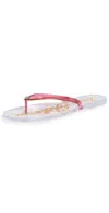 Sam Edelman Dean Jelly Thong Sandals In Clear Pink