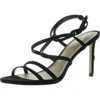 Sam Edelman Delanie Womens Faux Leather Open Toe Pumps In Black
