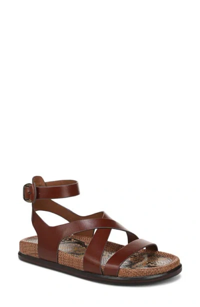 Sam Edelman Delia Ankle Strap Sandal In Brown