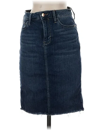 Pre-owned Sam Edelman Denim Skirt In Blue