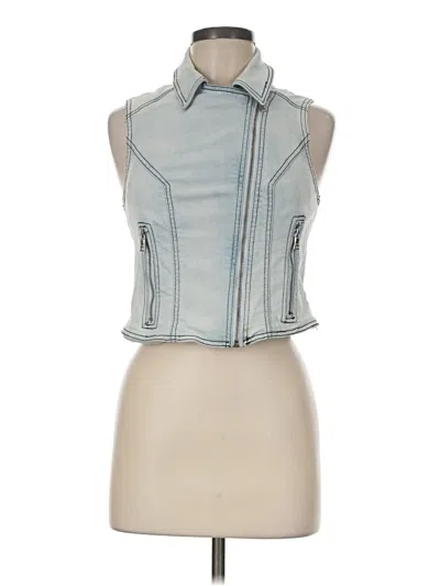 Pre-owned Sam Edelman Denim Vest In Blue