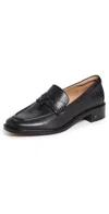 SAM EDELMAN DENIS LEATHER LOAFERS BLACK