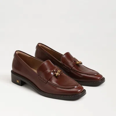 Sam Edelman Denise Tassel Penny Loafer Spiced Brandy Brown Leather In Spiced Brandy