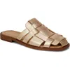 Sam Edelman Dina Fisherman Mule In Gold Quartz