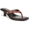 Sam Edelman Dollie Thong Sandal Burnt Brandy Leather In Burnt Brandy