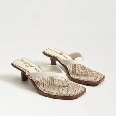 Sam Edelman Dollie Thong Sandal Modern Ivory Leather In White