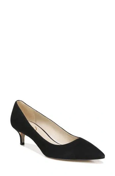 Sam Edelman Dori Kitten Heel Pump In Black Suede