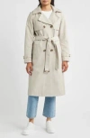 Sam Edelman Double Breasted Belted Trench Coat In Neutral