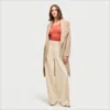 Sam Edelman Drape Front Rib Jacket In Pink