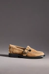 Sam Edelman Elaina T-strap Buckle Loafers In Brown