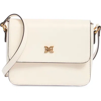 Sam Edelman Elcie Box Patent Shoulder Bag In Cream