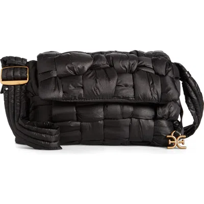 Sam Edelman Elcie Woven Messenger Bag In Black