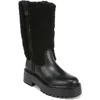 Sam Edelman Elfie Faux Shearling Platform Boot In Black