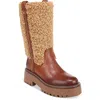 Sam Edelman Elfie Faux Shearling Platform Boot In Multi