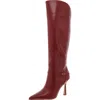 Sam Edelman Elia Womens Leather Knee-high Boots In Cabernet Red