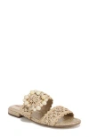 Sam Edelman Elisa Slide Sandal Natural Raffia In Egg Shell