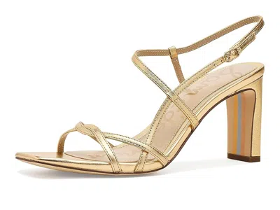 Sam Edelman Elissa Leather Sandals In Gold