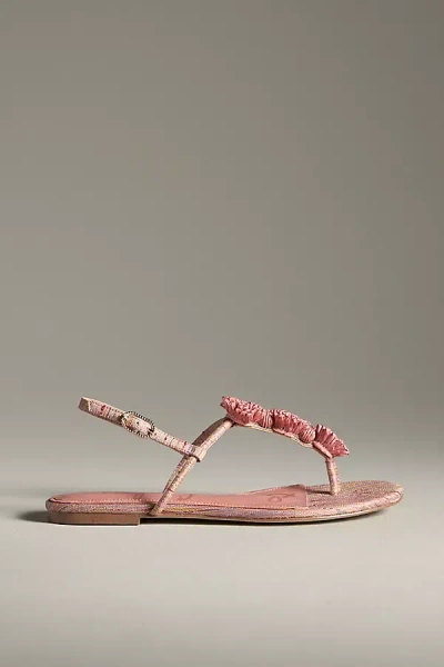Sam Edelman Eliza Woven Thong Sandals In Pink