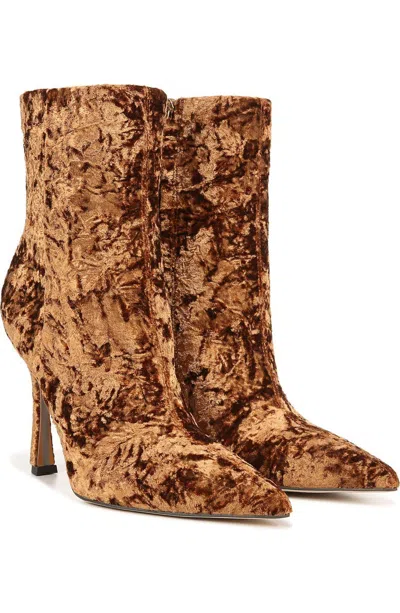 SAM EDELMAN ELLA BOOTS WOMEN'S COPPER BRONZE STILETTO HEEL BOOTIES JOBB2061