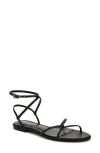 Sam Edelman Ellina Ankle Strap Sandal In Black Leather