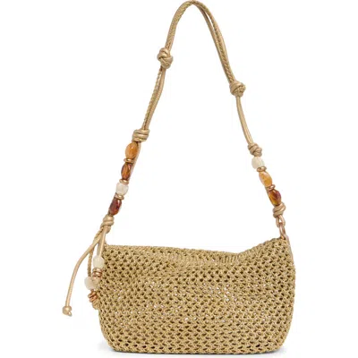 Sam Edelman Ellina Beaded Shoulder Bag In Gold